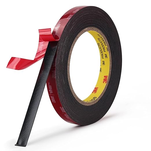 3M Double Sided Mounting Tape 5925 VHB Black Foam Tape High Bond Waterproof by 3MFullRangeProducts