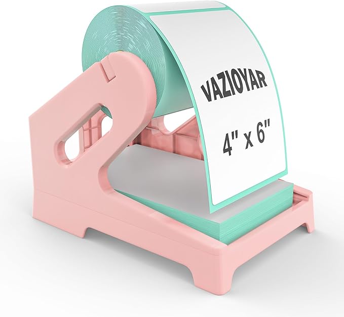 Vazioyar Thermal Label Holder for Rolls and Fan-Fold Labels, Sticker Roll by Vazioyar