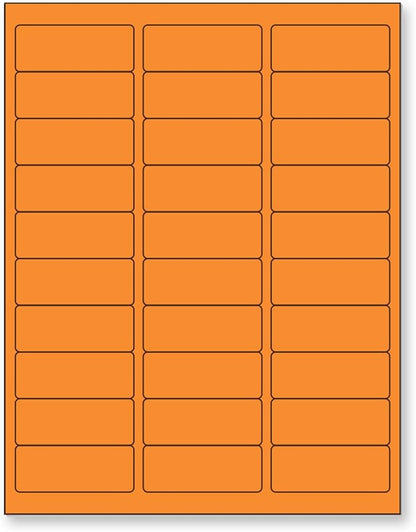 NextDayLabels - 8-1/2 x 11" Neon Color High Light Fluorescent Labels by NextDayLabels