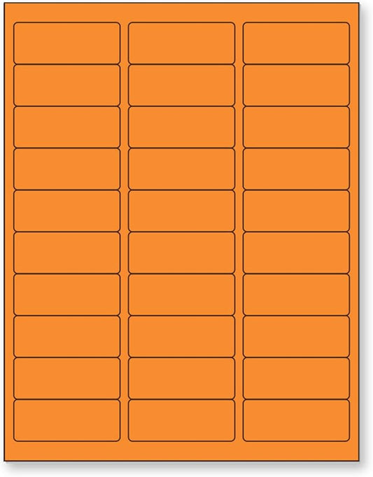 NextDayLabels - 8-1/2 x 11" Neon Color High Light Fluorescent Labels by NextDayLabels