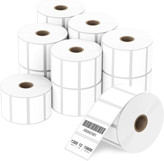 2" x 1" Direct Thermal Label, Paper by Anylabel