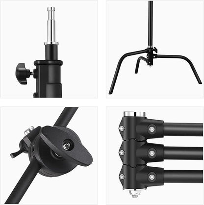 Soonpho 2 Pack 100% Heavy-Duty Steel C-Stand, Pro Photography Light Stand - Image 4