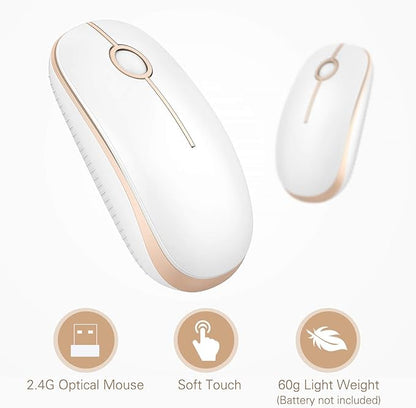 VssoPlor Wireless Mouse, 2.4G Slim Portable Computer Laptop Mouse - Image 4