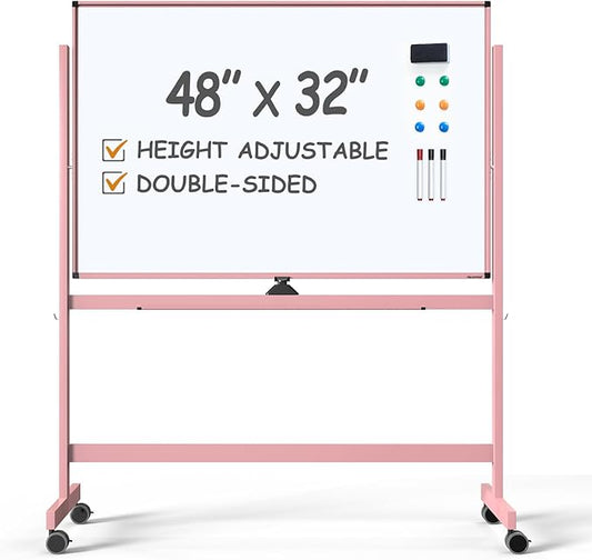 TSJ OFFICE Large Rolling Whiteboard by TSJOFFICE