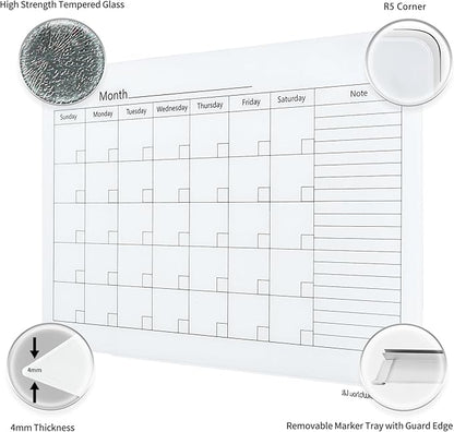 Magnetic Whiteboard Calendar, - Image 2