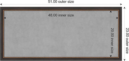 Amanti Art Black Framed Magnetic Board 23x51 Oversize Vision Board - Image 4