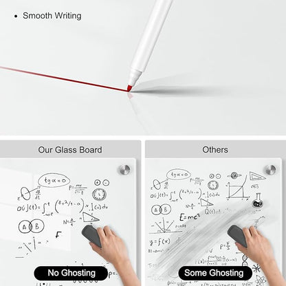Large Glass Whiteboard, 72 x 48 Inches Magnetic Glass Dry Erase Board - Image 2