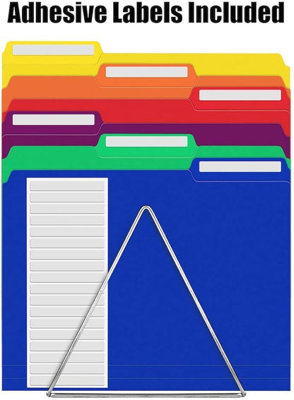 Sooez 18 Pack Plastic File Folders Colored - Image 3
