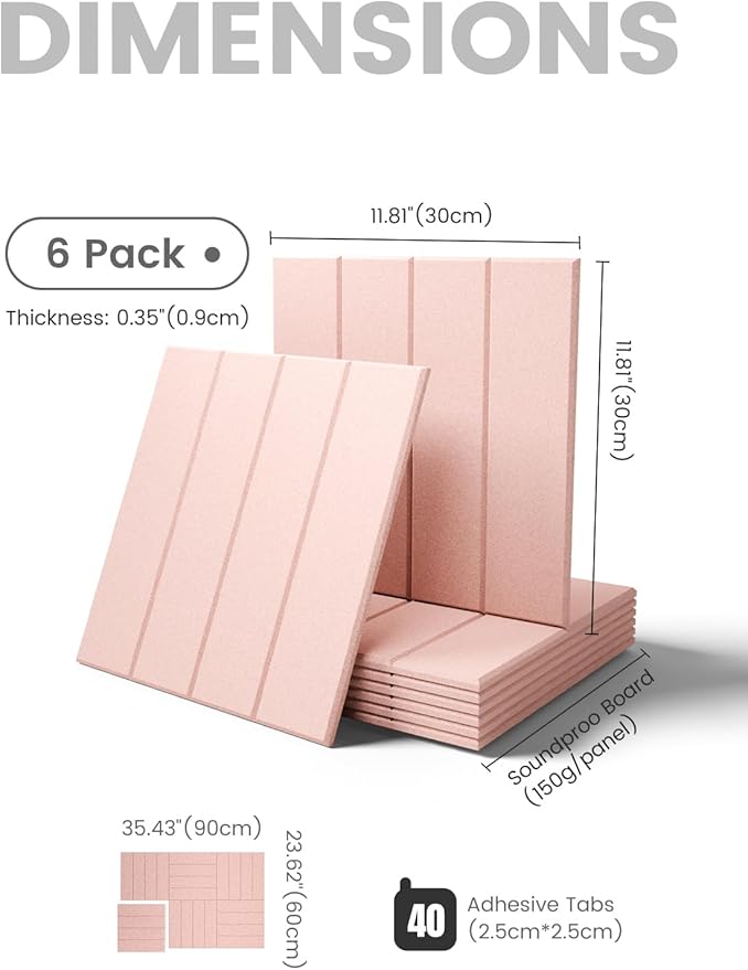 Fluxynara Felt Bulletin Board Tiles Large 36" x 24" Cork Board Alternative-6 - Image 2