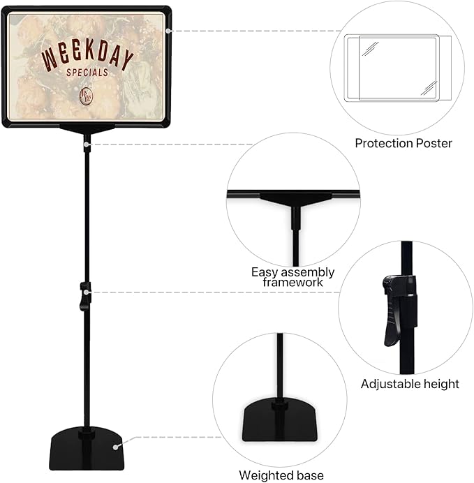BUTUNITA Sign Holder Stand 8.5x11 Inch - Image 2