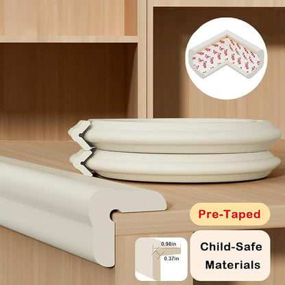 Baby Proof Corners and Edges Protector 10ft Edge+4 Corner Guard, Fireplace Baby - Image 3