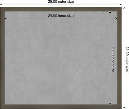 Amanti Art Grey Framed Magnetic Board 21x25 Medium Vision Board - Image 4