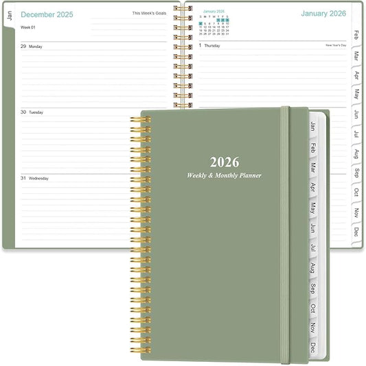 2026 Planner - Planner 2026 from January 2026 - December 2026, Weekly & Monthly by Heveboik