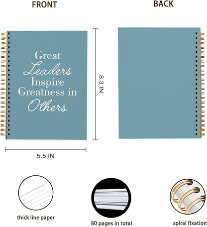 OXW Blue Meeting Notebooks for Work, Leadership Gifts Office Work Notebook - Image 4