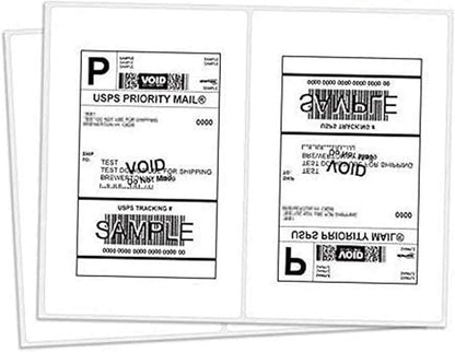 BESTEASY Round Corner Half Sheet Self Adhesive Shipping Labels by BESTEASYLABELPRINTER
