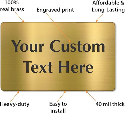 SmartSign Custom Brass Sign - Image 3