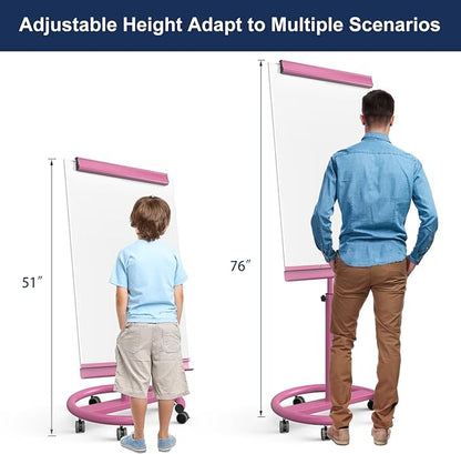 TSJ OFFICE Rolling Whiteboard Standing - Image 3
