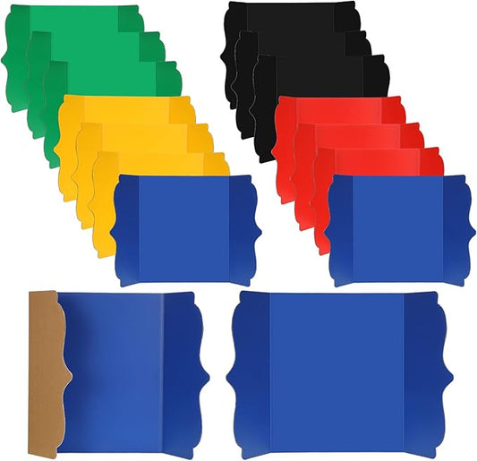 15 Pcs Trifold Presentation Board 12 x 20 Inch Trifold Poster Board Portable by Censen