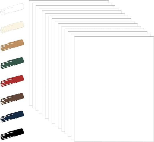 28 Sheets White Cardstock 8.5 x 11 Certificate Paper, 92lb Heavyweight Printer by Guakicae