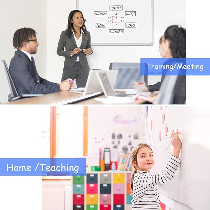 DEVELOP Magnetic Dry Erase White Board 24x36 Inch, Aluminum Frame Wall-Mounted - Image 8