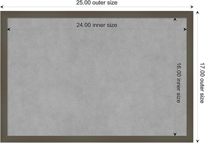 Amanti Art Grey Framed Magnetic Board 17x25 Medium Vision Board - Image 4
