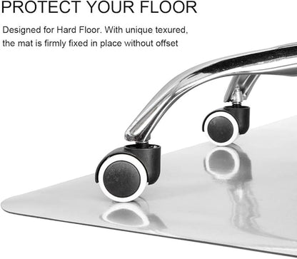 Kuyal Clear Chair mat for Hard Floors 36 x 48 inches Transparent Floor Mats - Image 3