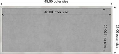 Amanti Art Silver Framed Magnetic Board 21x49 Oversize Vision Board - Image 4