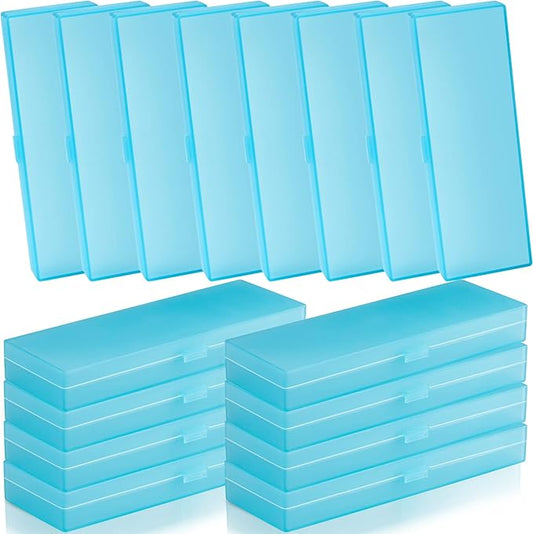 Fainne 24 Pcs Plastic Pencil Case Bulk Pencil Boxes Plastic Stationery Case by Fainne