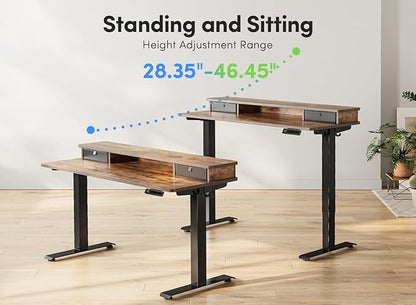 FEZIBO 55''x 24'' Height Adjustable Electric Standing Desk - Image 4