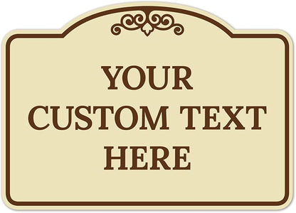 Custom Decorative Sign, Personalized Metal Sign by SigoSigns