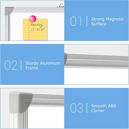DOLLAR BOSS Large White Board 60 x 48 Inch Foldable Magnetic Whiteboard - Image 4