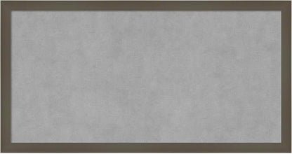 Amanti Art Grey Framed Magnetic Board 13x25 Small Vision Board by AmantiArt