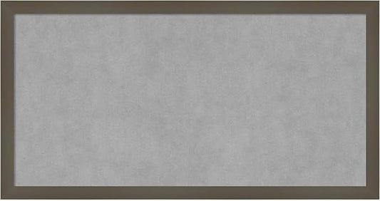 Amanti Art Grey Framed Magnetic Board 13x25 Small Vision Board by AmantiArt
