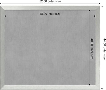 Amanti Art Silver Framed Magnetic Board 44x52 Oversize Vision Board - Image 4