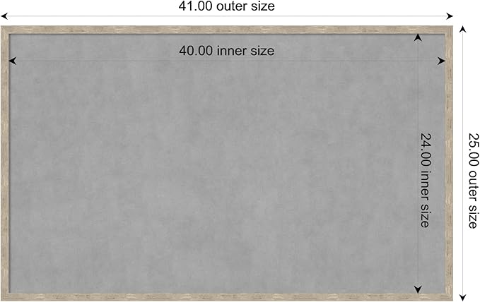 Amanti Art Silver Framed Magnetic Board 25x41 Large Vision Board - Image 4
