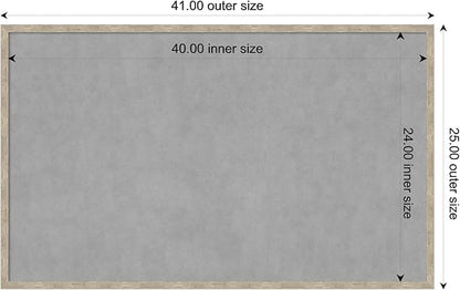 Amanti Art Silver Framed Magnetic Board 25x41 Large Vision Board - Image 3