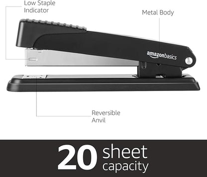 Amazon Basics Desktop Stapler, Full-Strip, 20 Sheet Capacity - Image 2
