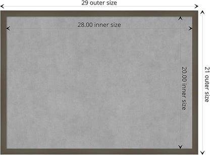 Amanti Art Grey Framed Magnetic Board 21x29 Medium Vision Board - Image 4