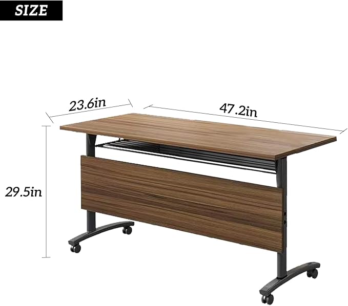 Folding Conference Table Foldable Conference Room Table, Conference Training - Image 3