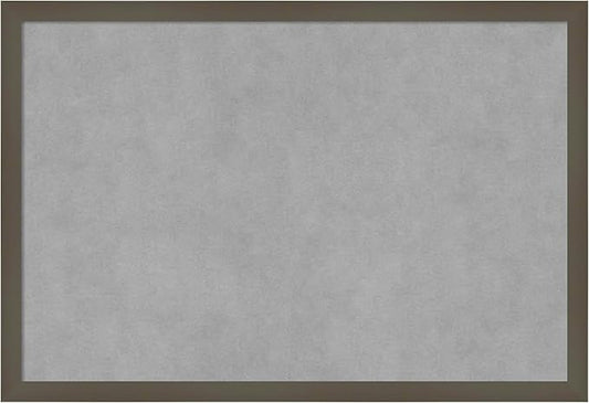 Amanti Art Grey Framed Magnetic Board 17x25 Medium Vision Board by AmantiArt