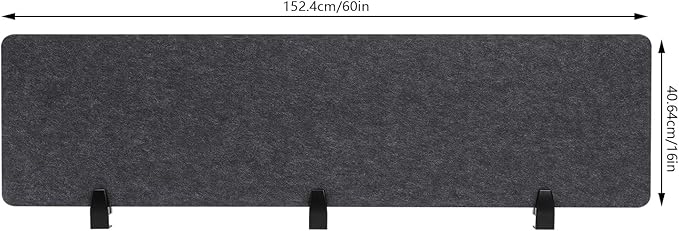 2pcs Privacy Panel, Standing Desk Divider 60"x16" Desktop Office Furniture - Image 8