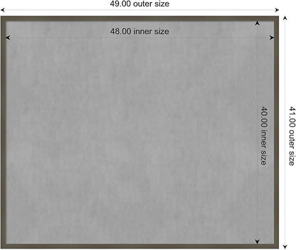 Amanti Art Grey Framed Magnetic Board 41x49 Oversize Vision Board - Image 4