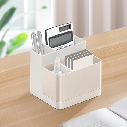 Poeland Desktop Storage Organizer Pencil Card Holder Box Container - Image 6