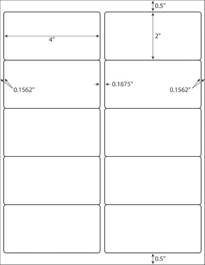 BESTEASY 2x4 Shipping Labels, FBA 10 Up Address mailing Labels, 100 Sheets - Image 8