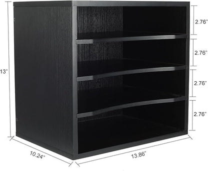 PAG Mail Sorter Organizer, Wood Countertop Literature Organizer, Office - Image 3