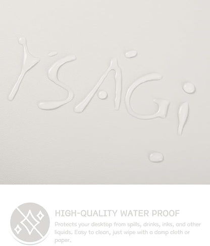 YSAGi Non-Slip Leather Desk Pad, Waterproof Laptop Computer Desk Keyboard Mat - Image 3