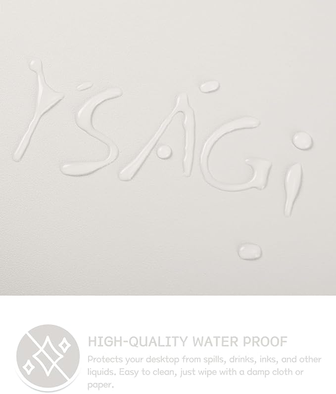 YSAGi Non-Slip Leather Desk Pad XL Size, Waterproof Laptop Computer Desk - Image 4