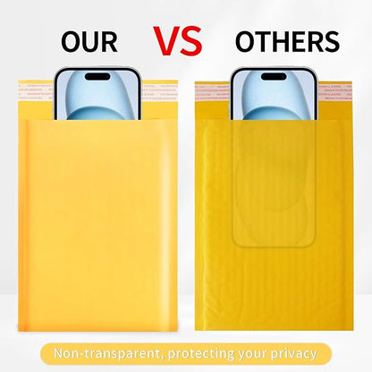 Ctarsthome 52Pack Yellow 6x10inch Kraft Bubble Mailers Small Business Mailing - Image 7
