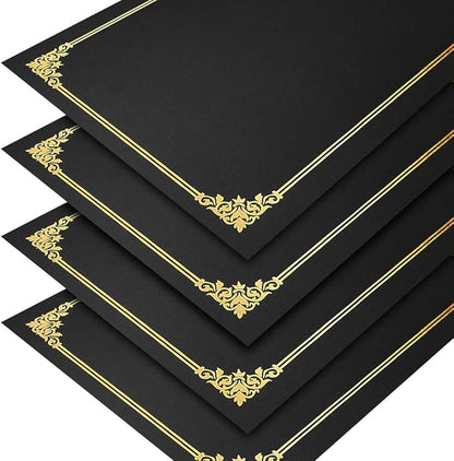 SUNEE Certificate Holders, Diploma Covers Gold Foil Border, - Image 2