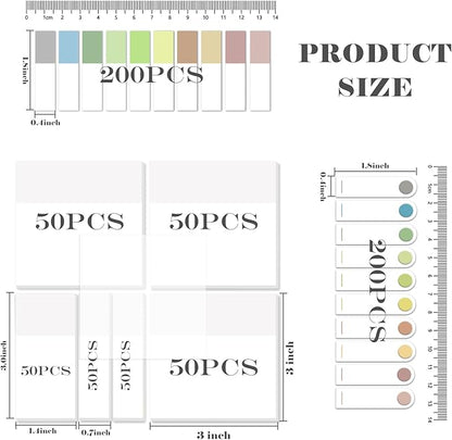 BAYTORY 700 Sheets Transparent Sticky Notes, Self-Adhesive Translucent Writable - Image 2